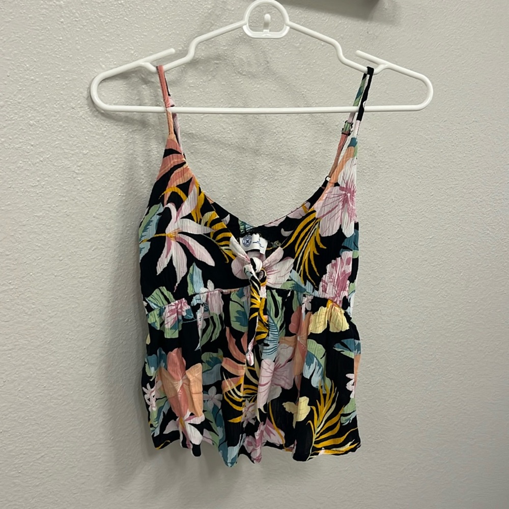 Hurley flower print tank top
